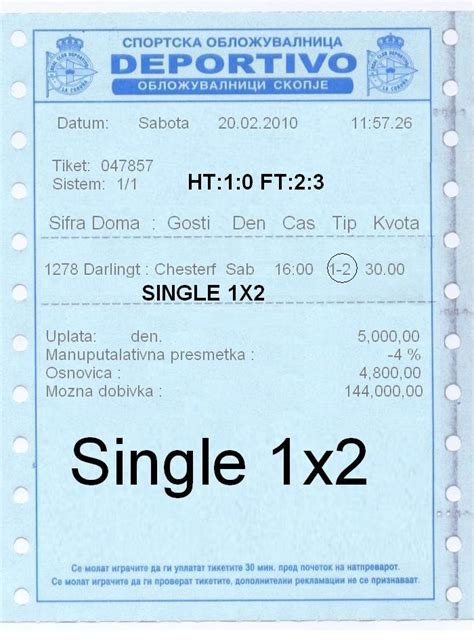 prelazi dojave 1x2.
